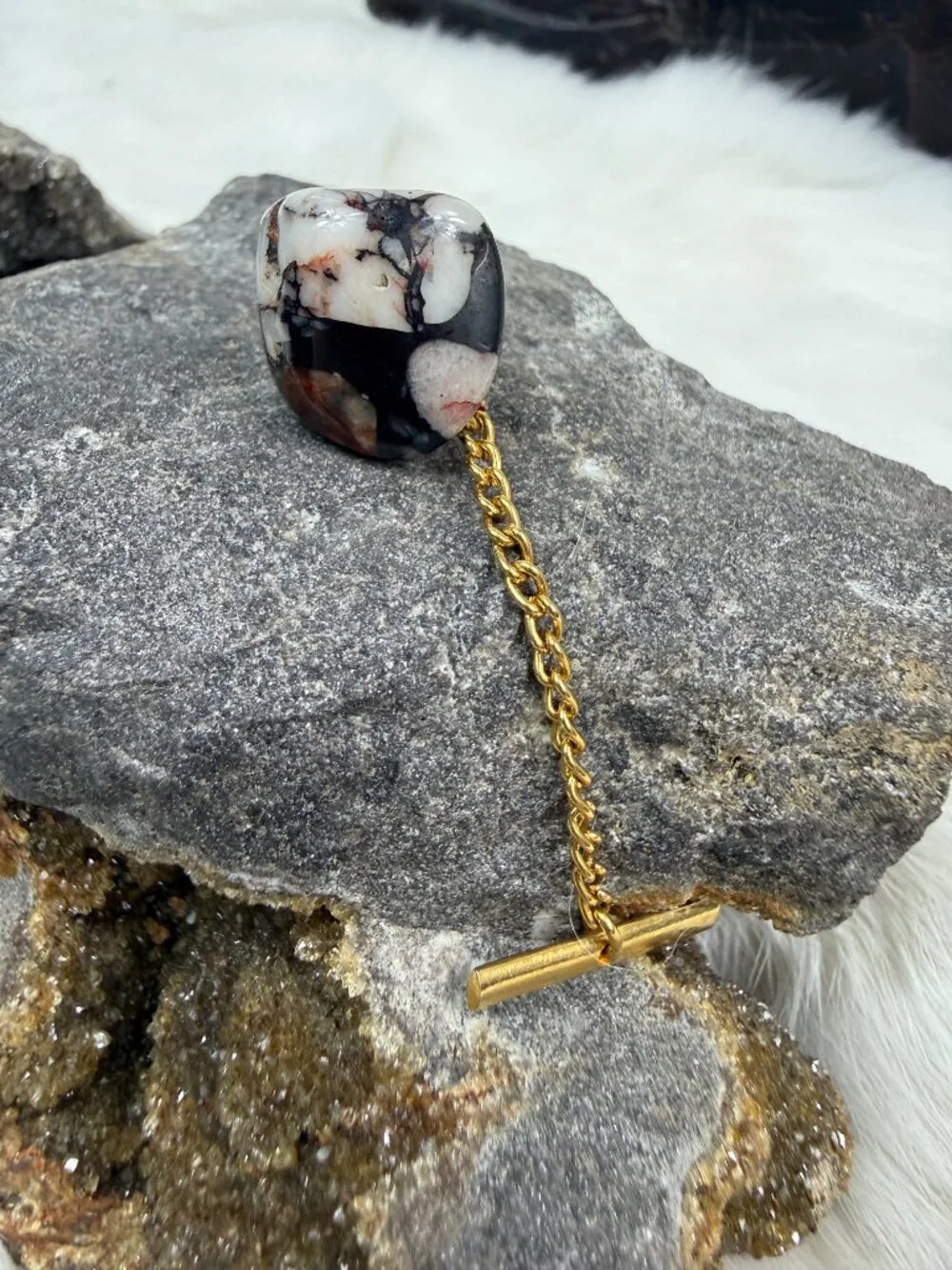 Vintage polished stone